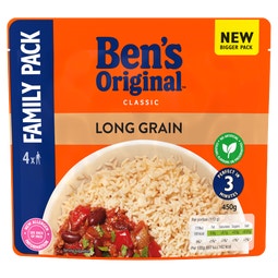 Bens Original Long Grain Microwave Rice Family Pack 450g image
