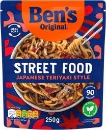 Bens Original Street Food Japanese Teriyaki Sauce Noodles Ready Meal 250g image