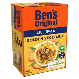 Ben's Original™ Golden Vegetable Multipack Microwave Rice image