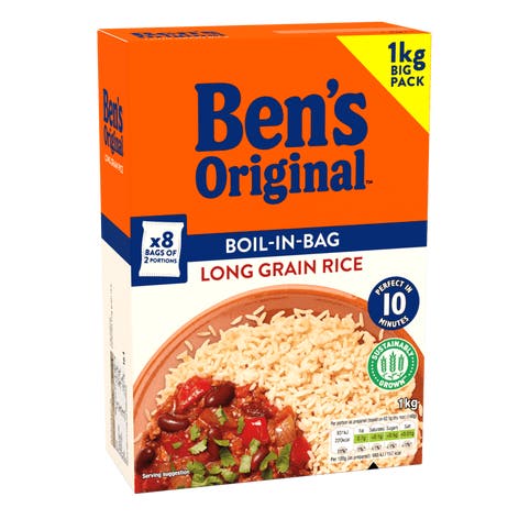 Ben's Original™ Boil In Bag Long Grain Rice 1kg
