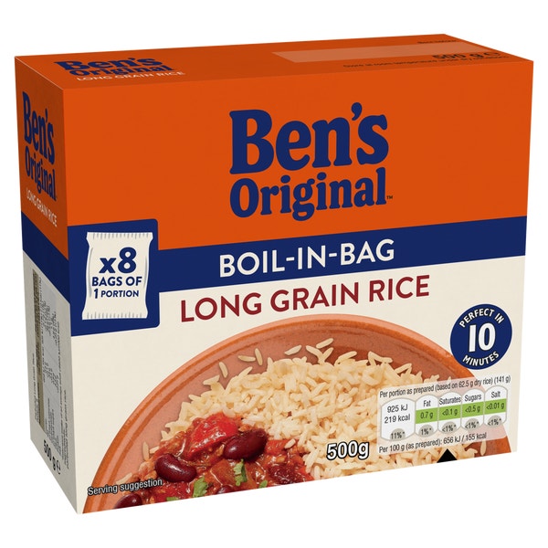 Ben's Original™ Boil In Bag Long Grain Rice 500g