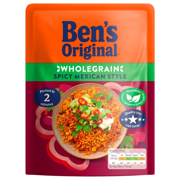 Ben's Original™ Wholegrain Spicy Mexican Microwave Rice