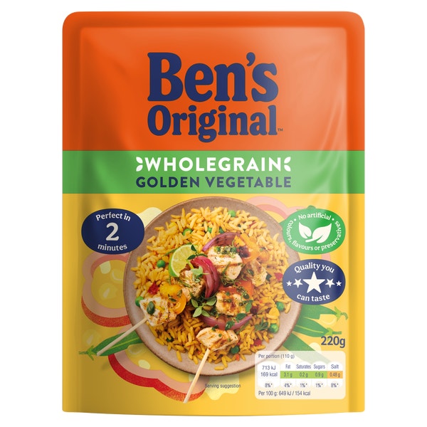 Ben's Original™ Wholegrain Golden Vegetable Microwave Rice