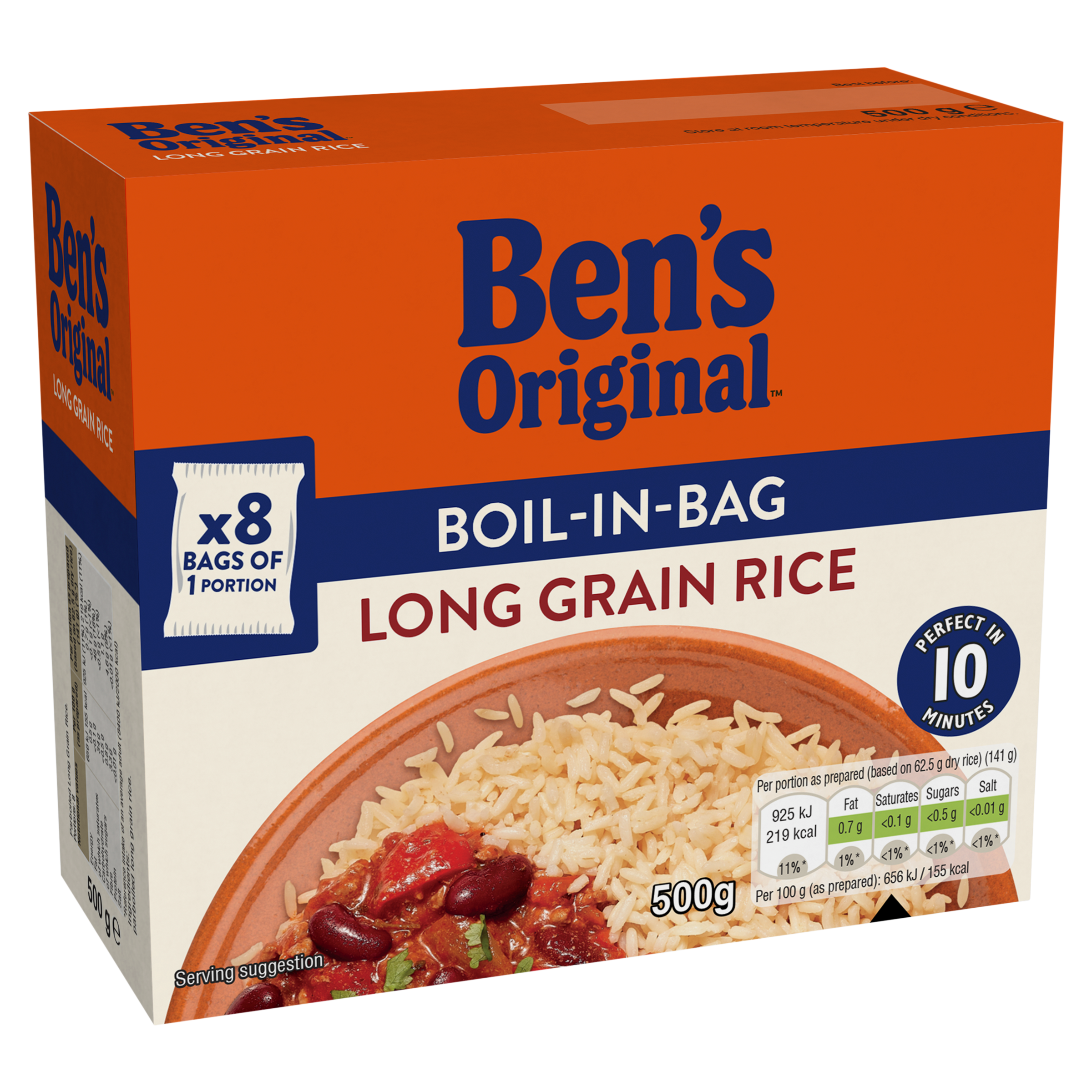 Boil In Bag Long Grain Rice 500g | Dried Rice | Ben's Original™ UK