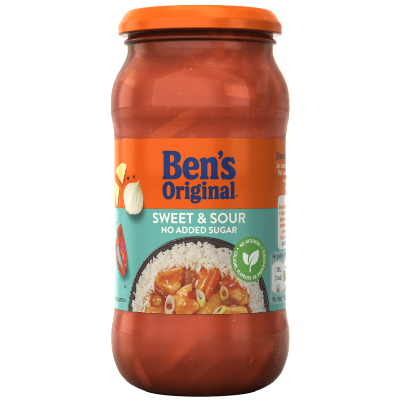 Sweet and Sour No Added Sugar Sauce 440g Cooking Sauce Ben's Original™ UK